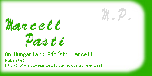 marcell pasti business card